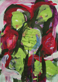 o.T., Mischtechnik auf Leinwand, André d´Orcay